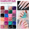 Arfa Cosmrtics Nails For girls Multicolours Nails With Box 288 Pec 24 Multicolours Nails Fake Fancy Artifical Nails