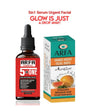 Arfa Cosmetics Hot Deal Urgent Facial  5IN1 Serum Gulatathione Brighten Skin Tone Removes Dead Skin Hyaluronic Vitamin c All Skin Types Use